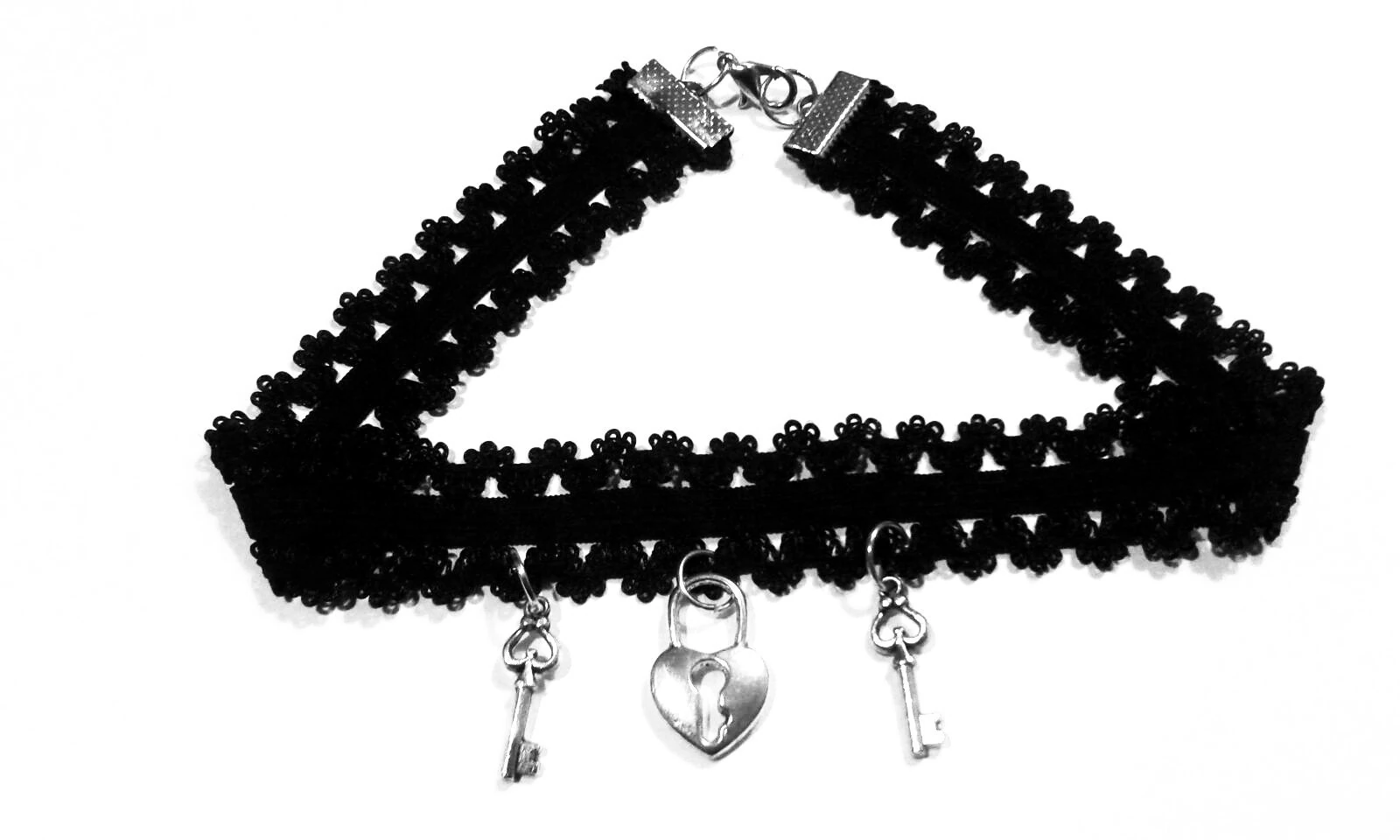 Elegant Rose 10 Pcs Choker Necklace for Women Girls, Black Classic Velvet Stretch Gothic Tattoo Lace