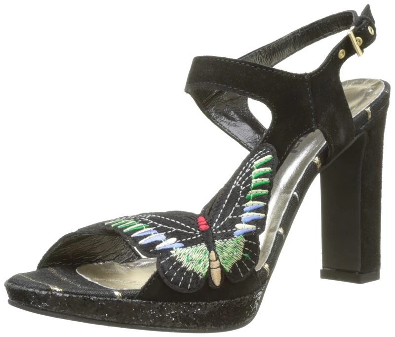Desigual Shoes Marylin Butterfly, Women Open-Toe Pumps, Black (Black 2000), 5 UK (38 EU)