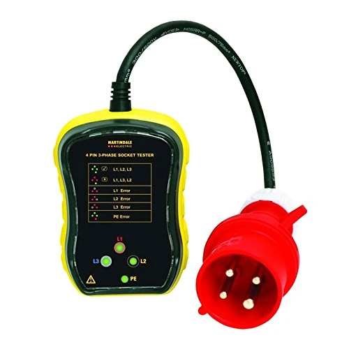 Martindale PC104/16 3-Phase Industrial Check Plug, 16A, 4 Pin