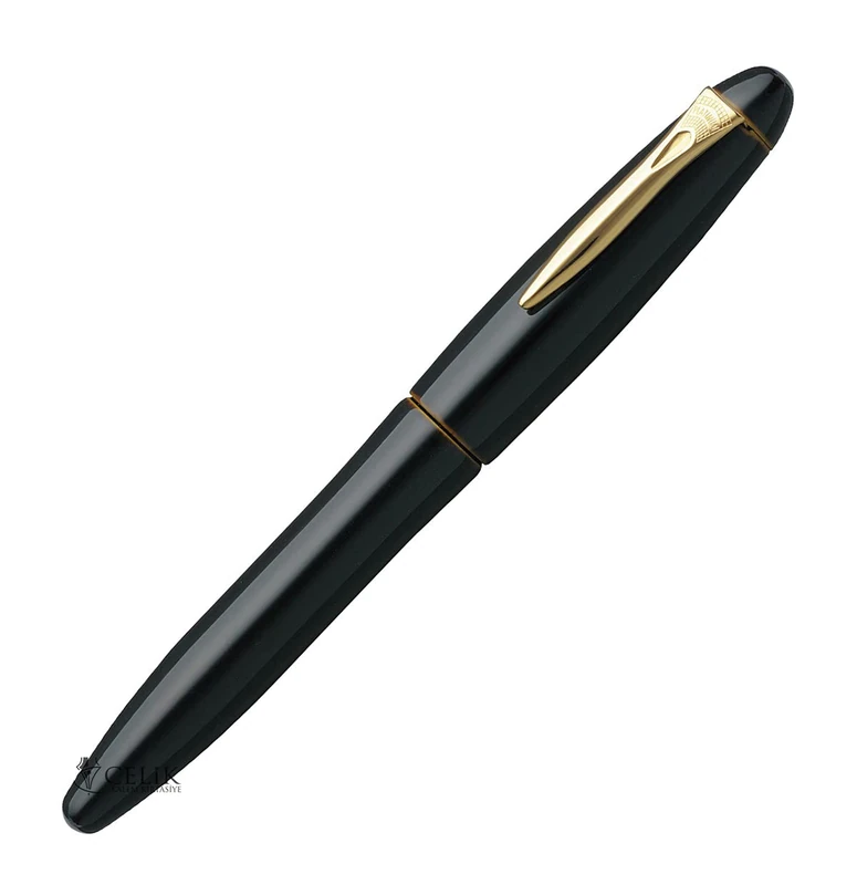 Platinum Izumo Fountain Pen, Yellow, Ebonite, Tamenuri PIZ-55000-30