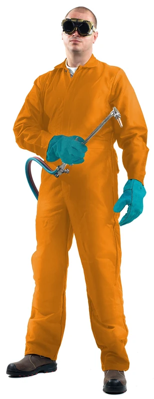 Roots Original RO13310 Arcbuster Welding Work Overalls Size T 1/2, Orange