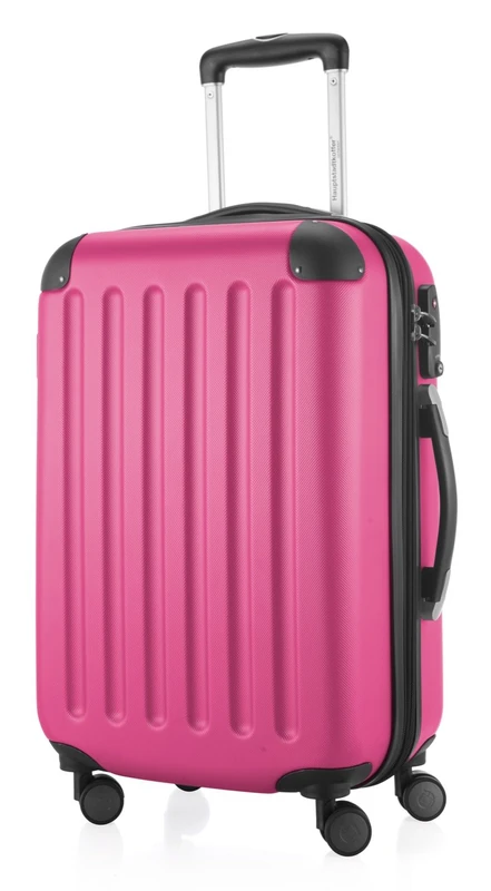 Hauptstadtkoffer Spree – Cabin Luggage, 55 × 35 × 20 cm for All Airlines, Travel Suitcase, Hard Shell Trolley, Carry-On Suitcase, Magenta