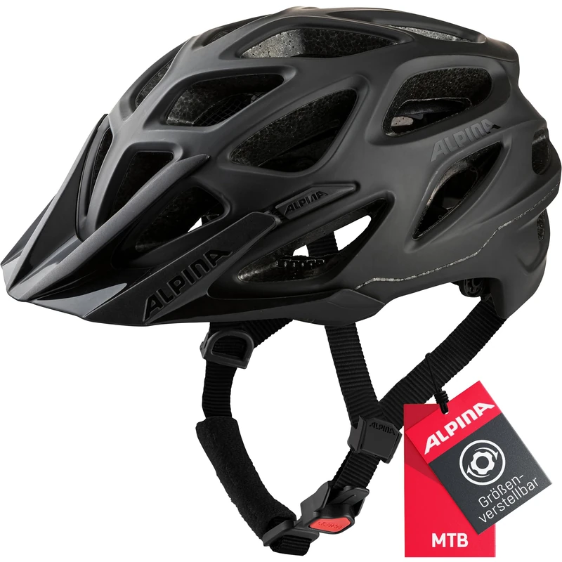 ALPINA Unisex - Adult, MYTHOS 3.0 LE cycling helmet, black matt, 57-62 cm - Image 1