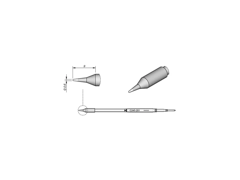 Jbc C245201 Soldering Tip for T245