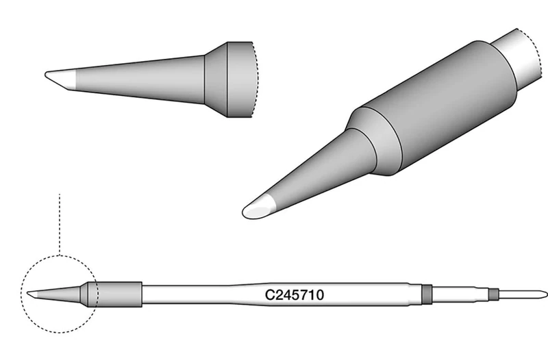 Jbc C245710 Special Soldering Tip for T245