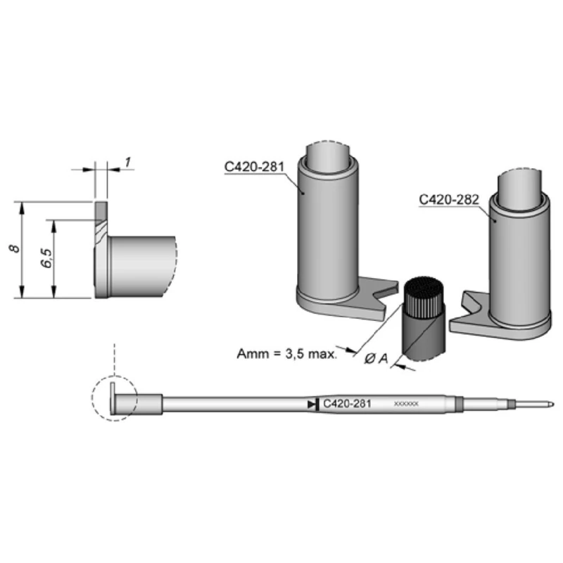 Jbc C420281 Stripper for Tip for HT420 A - Image 1