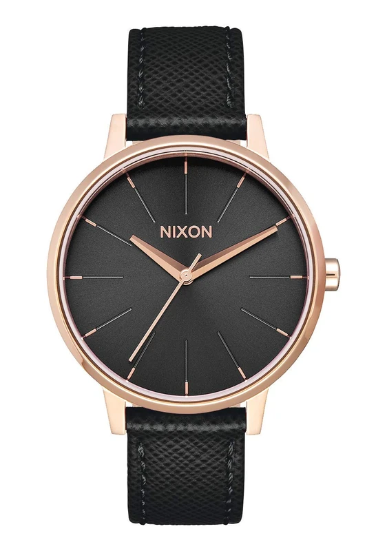 NIXON Womens Analog Quartz Watch with Leather Strap A108-1098-00