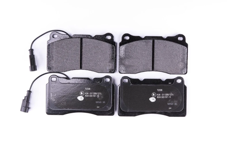 HELLA 8DB 355 021-151 Brake pad set - with integrated wear warning contact - T2308 - for e.g. ALFA ROMEO