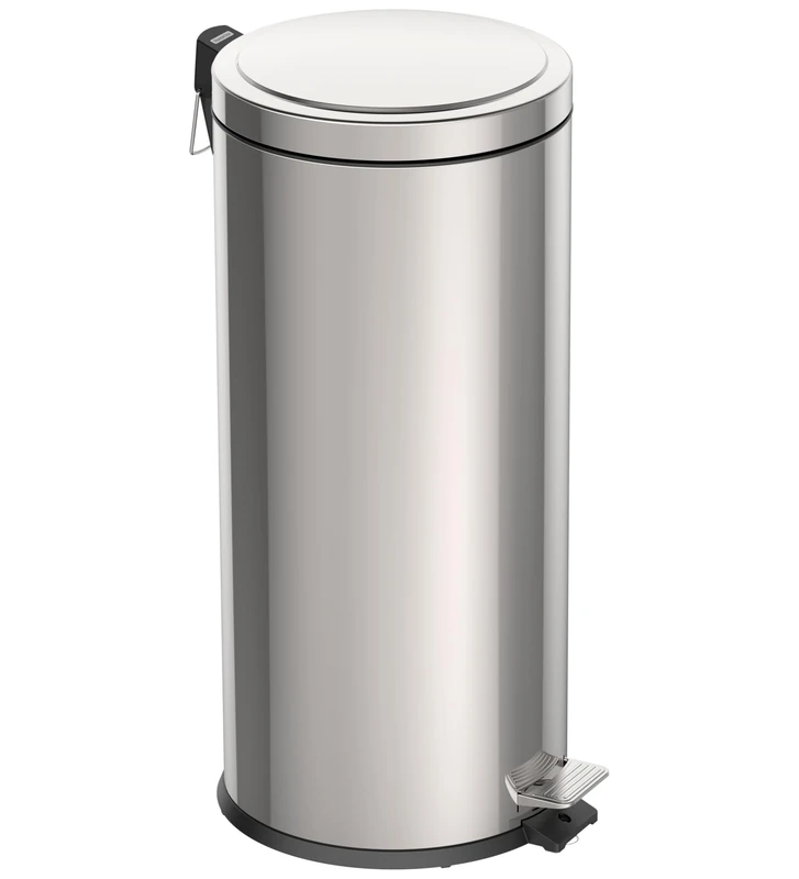 Tramontina 30L Pedal Bin – Stainless Steel Kitchen Waste Bin with Lid, Removable Inner Bucket, 29.5 cm Diameter x 65.5 cm Height, 94538130