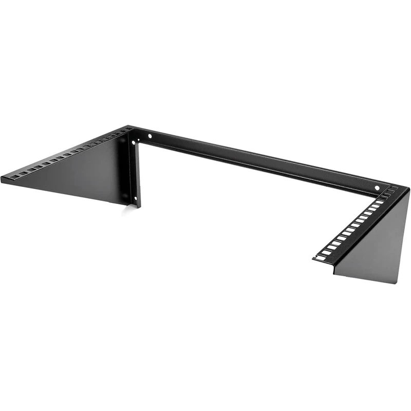 StarTech.com 6U Wall Mount Patch Panel Bracket – 19 in – Steel - Vertical Mounting Bracket for Networking and Data Equipment (RK619WALLV)