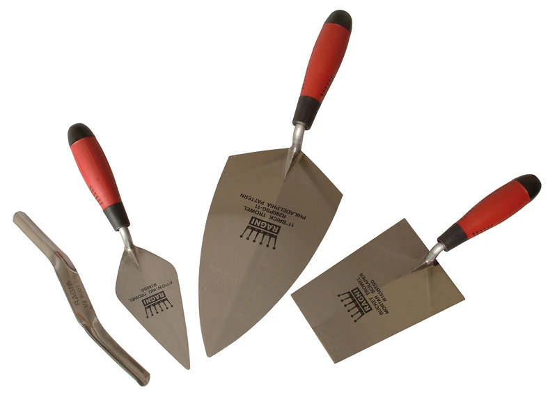 Ragni RAGRB1010 RB1010 Brickies Trowel Pack - Silver (4 Piece)