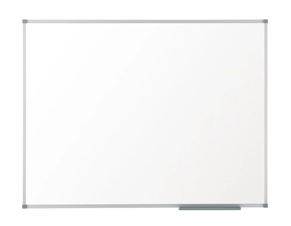 Nobo Prestige Enamel Eco Magnetic Dry Wipe Whiteboard, 900 x 600 mm, Aluminium Trim, Includes Marker, Magnets and Fitting Kit, White,1905235