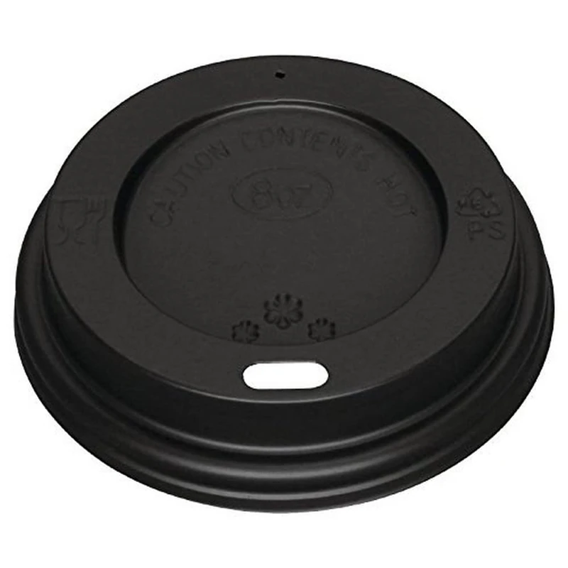 Fiesta Lid For Hot Cups Black - 8oz (Pack 1000)