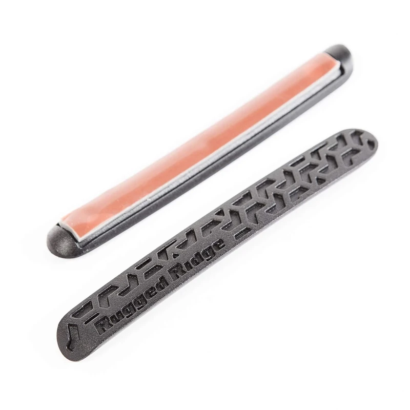 Rugged Ridge 13311.49 Elite Door Handle Inserts, Black Tread; 07-18 JK, 4 Door