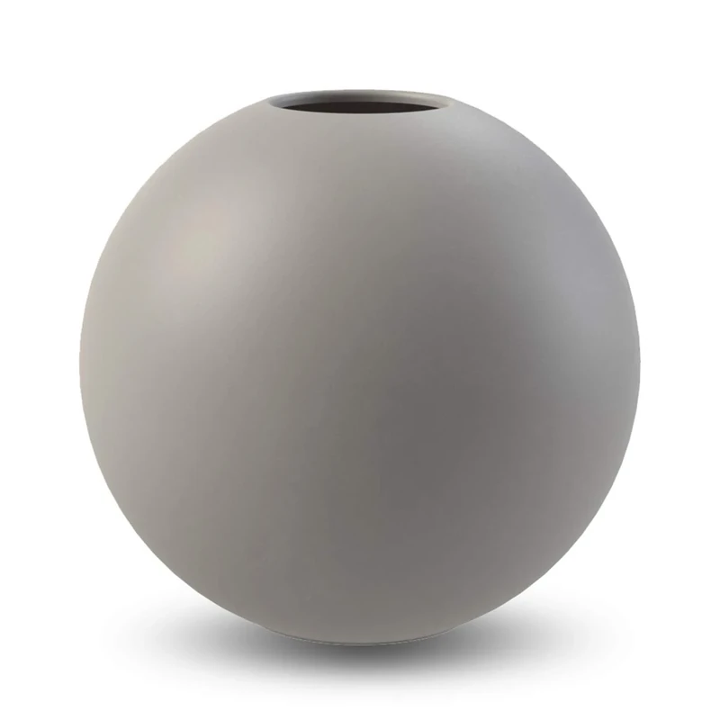 Ball Vase 20cm Grey