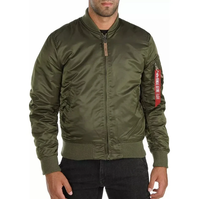 Alpha Industries Men's MA-1 VF 59 Bomber Jacket, Dark Green, S