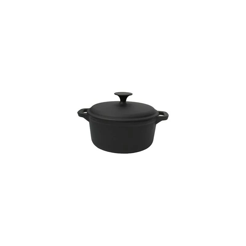 Guison 91516 Enamelled Cast Iron Casserole, 2.5L, 2.5 liters, Black