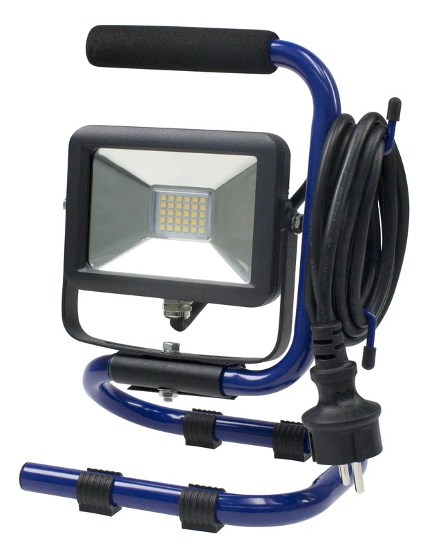 as - Schwabe 10W Mobile Chip LED Floodlight, IP 65 Outdoor and Construction Projector, Blue, 46410