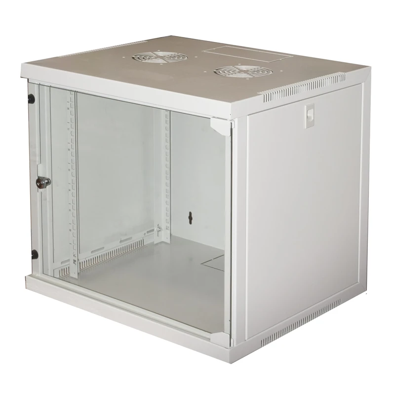 Link LK1909UG Rack Cabinet 19" 9 Mesh Wall Unit 485 x 540 x 450 mm, Grey