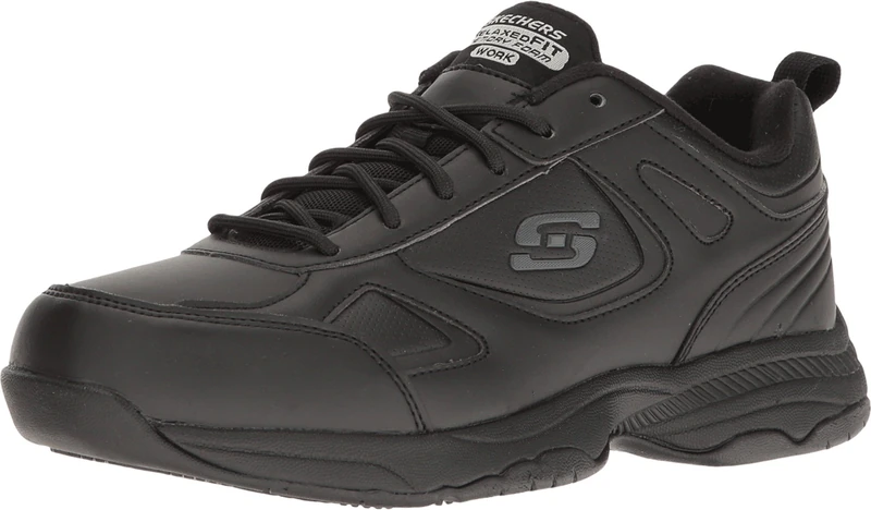 Skechers for Work Women's Dighton Bricelyn Work Shoe, Black, 5.5 M US