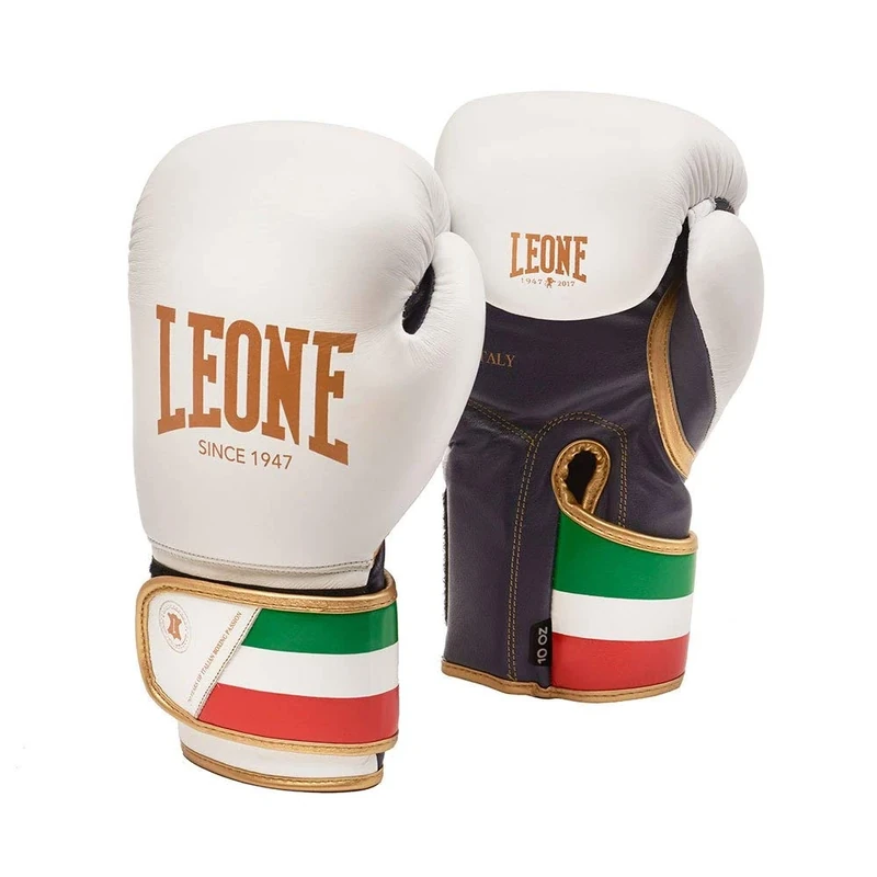 LEONE 1947, Boxing Gloves, Unisex Adult, White, 14 OZ, GN039
