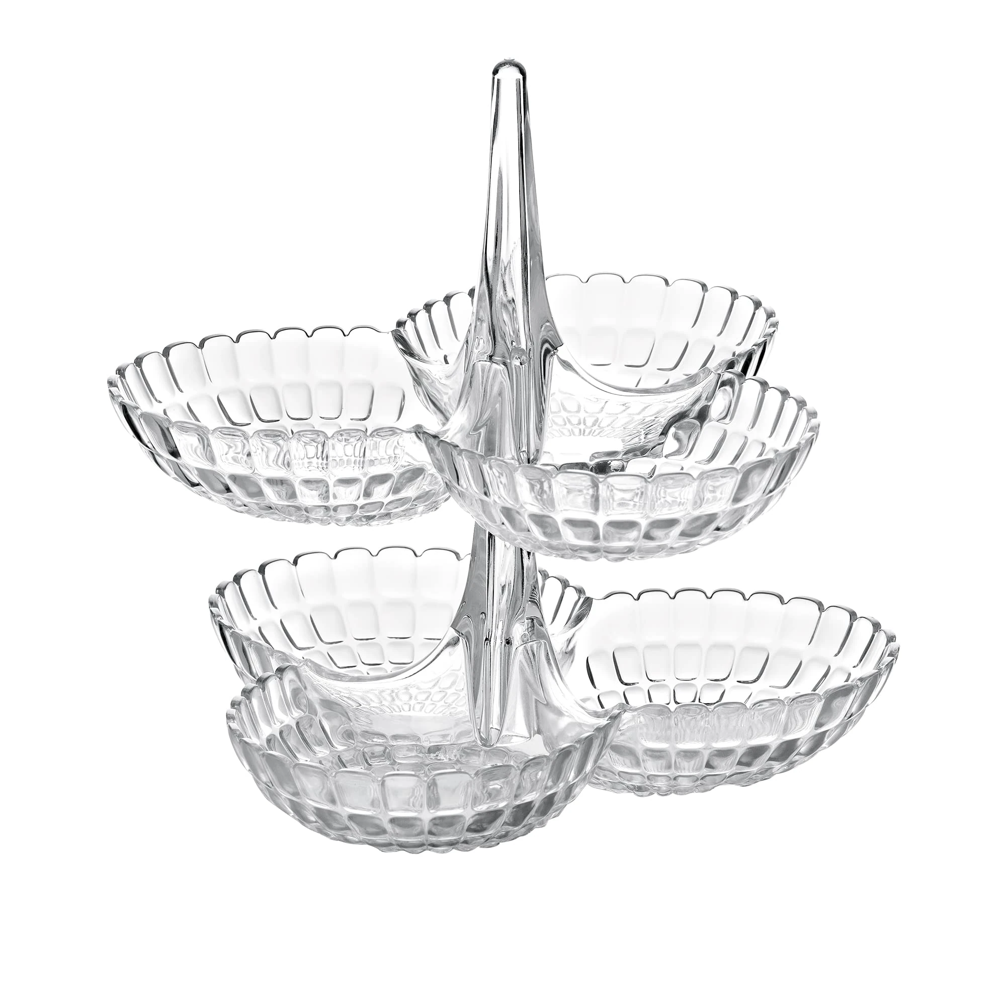 Guzzini - Tiffany, Set of 2 Hors D'Oeuvres Dishes - Transparent, 27x25xh25,5 cm - 19920100