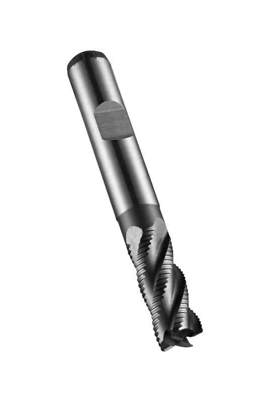 Dormer C42813.0 Series C428 HSS-E-PM 4 Flute Roughing End Mill/Milling Cutter with Alcrona coating, DIN 1835B Shank, 13.00 mm Cutting Diameter