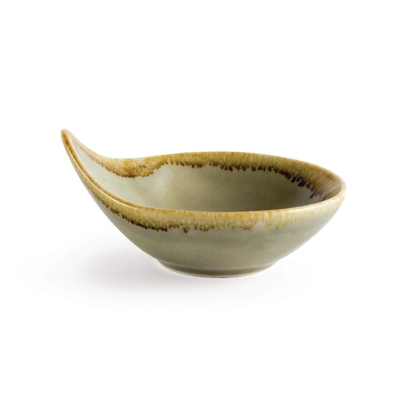 Olympia Kiln Dipping Pot Moss 70Ml 246Oz Handled Serving Dishes Bowl 12pc - Image 1