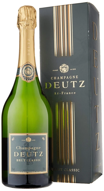 Deutz Brut Classic Champagne Non Vintage with Gift Pack, 75 cl