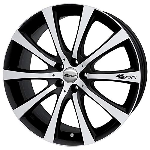 Brock B21 7 x 16 ET 42 Bolt Circle 4 x 108 Hub Centering 63.4 580070167, Black-Matt Front-Polished