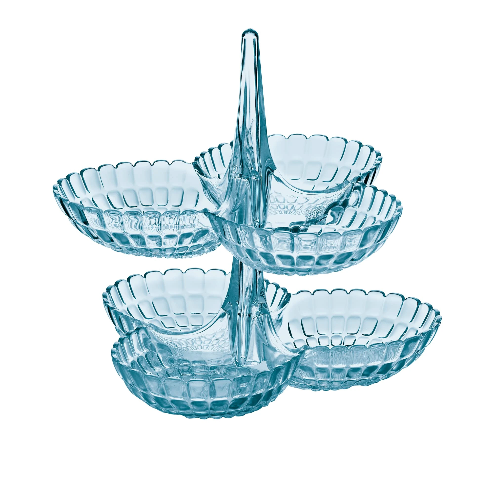 Guzzini, Set Of 2 Hors D'Oeuvres Dishes 'Tiffany', 27 x 25 x h25,5 cm