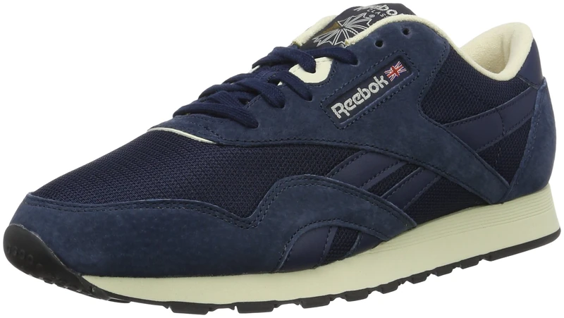 Reebok Men's Classic Nylon P Low-Top, Blue Collegiate Navy Pprwht Antique Copper Black, 36 EU