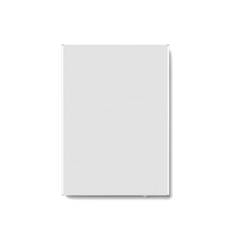 iBathUK Aurora LED Bathroom Mirror Battery Operated Rectangular Light Up Mirror with Bright LED Illumination Modern Frameless Copper Free Silver Wall Mounted Design for Bathrooms IP44 500x700mm - Image 1