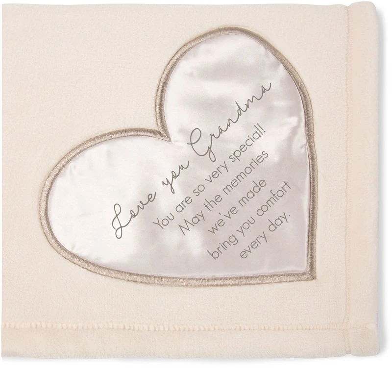 Pavilion Gift Company 19503 Comfort Blanket - Love You Grandma Thick Warm 320 GSM Royal Plush Throw Blanket - Image 1