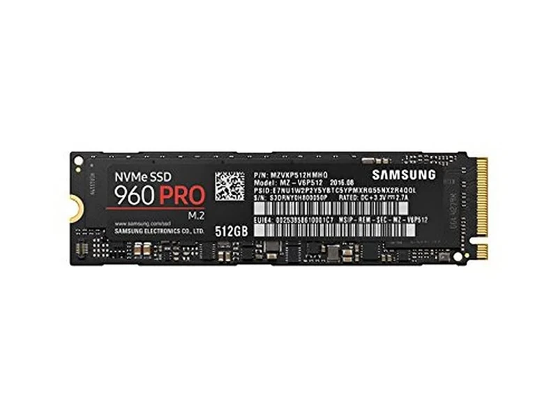 Samsung MZ-V6P512BW 960 PRO M.2-2280 512GB PCI Express 3.0 x4 NVMe Solid State Drive