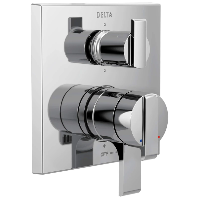 Delta Faucet Ara 17 Series 6-Setting Integrated Diverter Valve Trim Kit, Chrome Diverter Valve Trim Kit, Shower Trim Kit, Chrome T27967 (Valve Not Included)