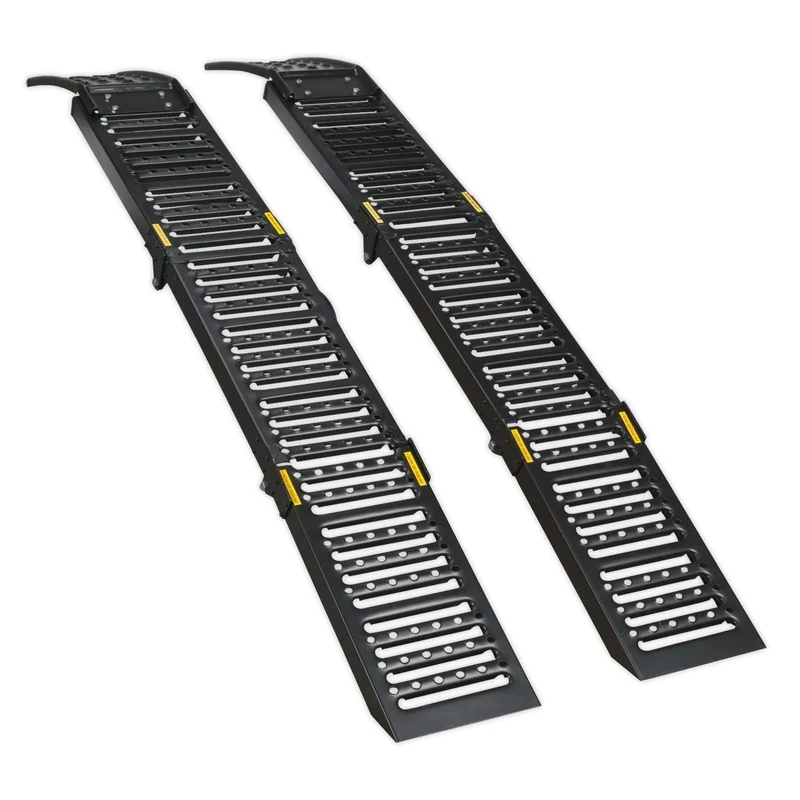 Sealey Fcr500 Steel Folding Loading Ramps 500Kg Capacity Per Pair - Image 1