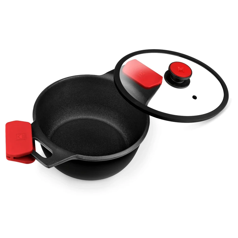 Braisogona A420320 High Cast Aluminium Infinity Pan, 20 cm, Black