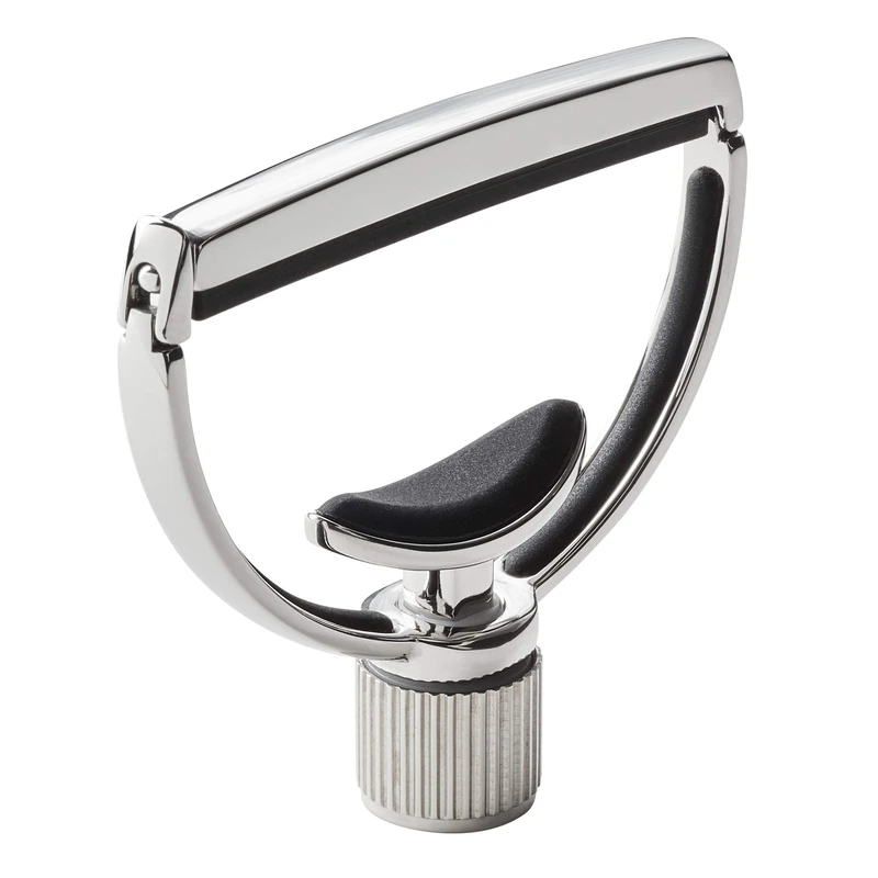 G7th Heritage 6-String Guitar Capo S1 – Stainless Steel with Adaptive Radius Technology - Wide Width - Yoke-Style Capo for Acoustic Guitar and Electric Guitar, UK Design
