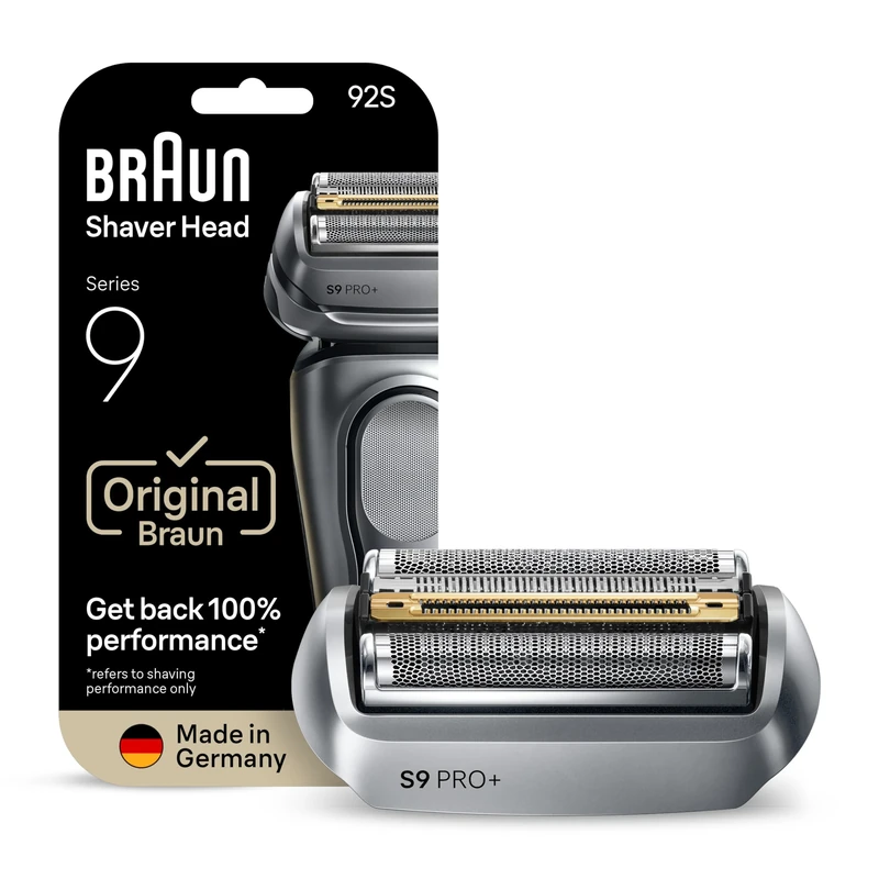 Braun Series 9 Electric Shaver Replacement Head, 92S, Compatible with All Series 9 9290cc, 9291cc, 9370cc, 9293s, 9385cc, 9390cc, 9330s, 9296cc