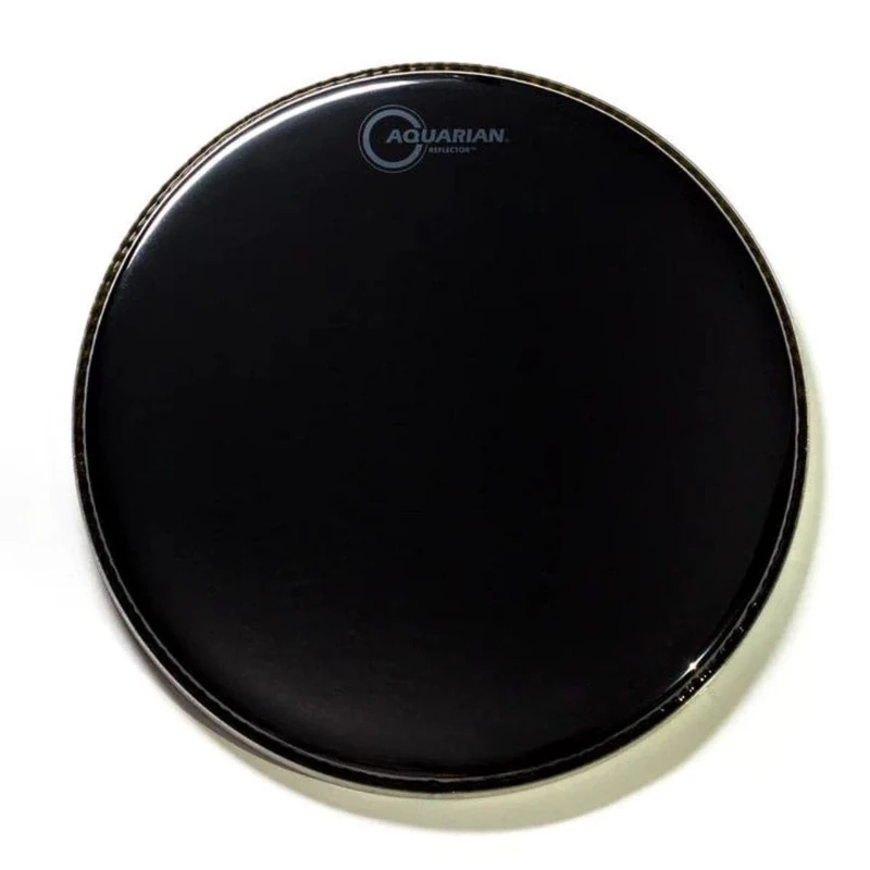Aquarian REF18B Reflector Series - 13 inch Bass Drumhead - Black, Black Mirror Finish