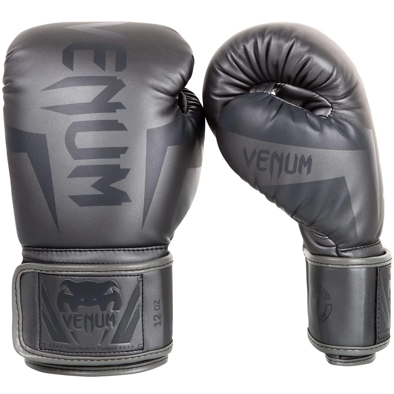 Venum Elite Adults Boxing Gloves, Grey (Grey), 16 Oz