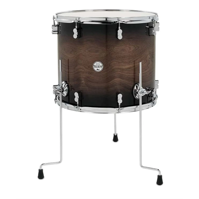 PDP Concept Maple Series Floor Tom, 18" x 16", Exotic Walnut to Charcoal Burst