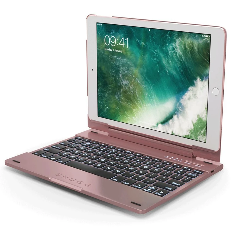 The Snugg B01M2D6X9K Keyboard and Folio Casefor Apple iPad Pro - Rose Gold