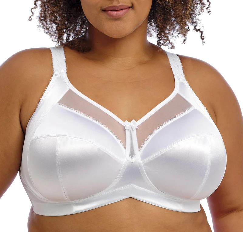 Goddess Women's Full Coverage Bra, White, 46F
