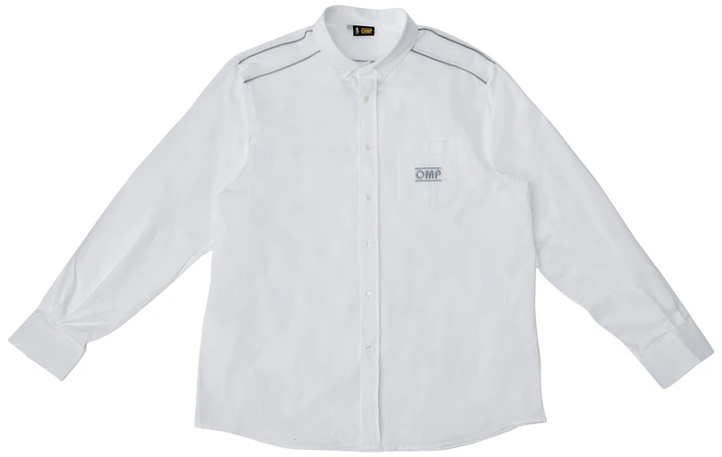 OMP ompor590202042 Racing Spirit Shirt, White, Size 42/35 – L - Image 1