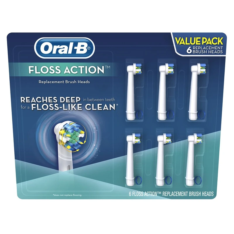Oral-B Replacement Brush Heads - Floss Action - 6 ct. - Image 1