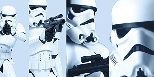 Pyramid International Star Wars Stormtrooper Pose Canvas Print 50 X 100cm, Wood, Multi-Colour, 50 x 100 x 1.3 cm