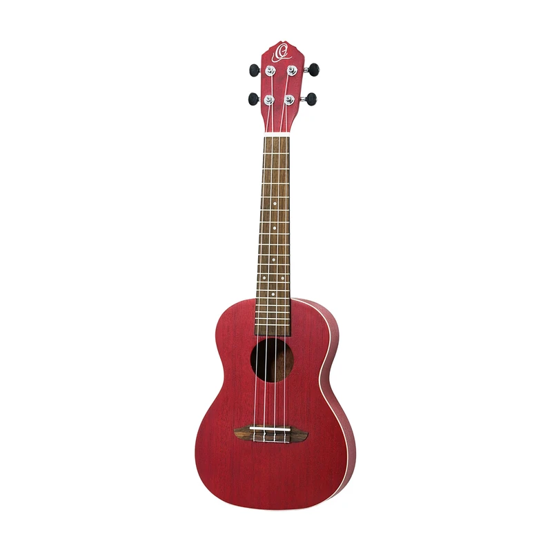 Ortega Guitars Concert Ukulele Acoustic – Earth Series – Okoume, Red (RUFIRE) - Image 1