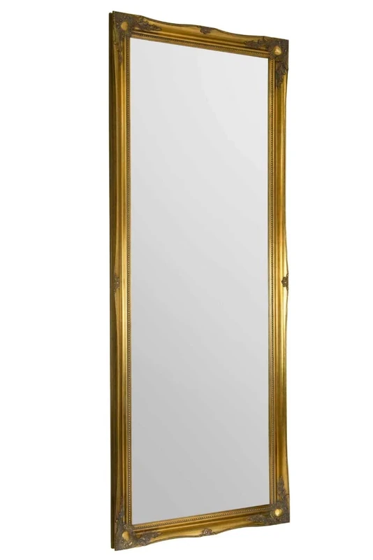 MirrorOutlet Large Gold Shabby Chic Ornate Big Wall Mirror Bargain 6Ft6 X 2Ft6 198cm X 75cm, Wood,829693250
